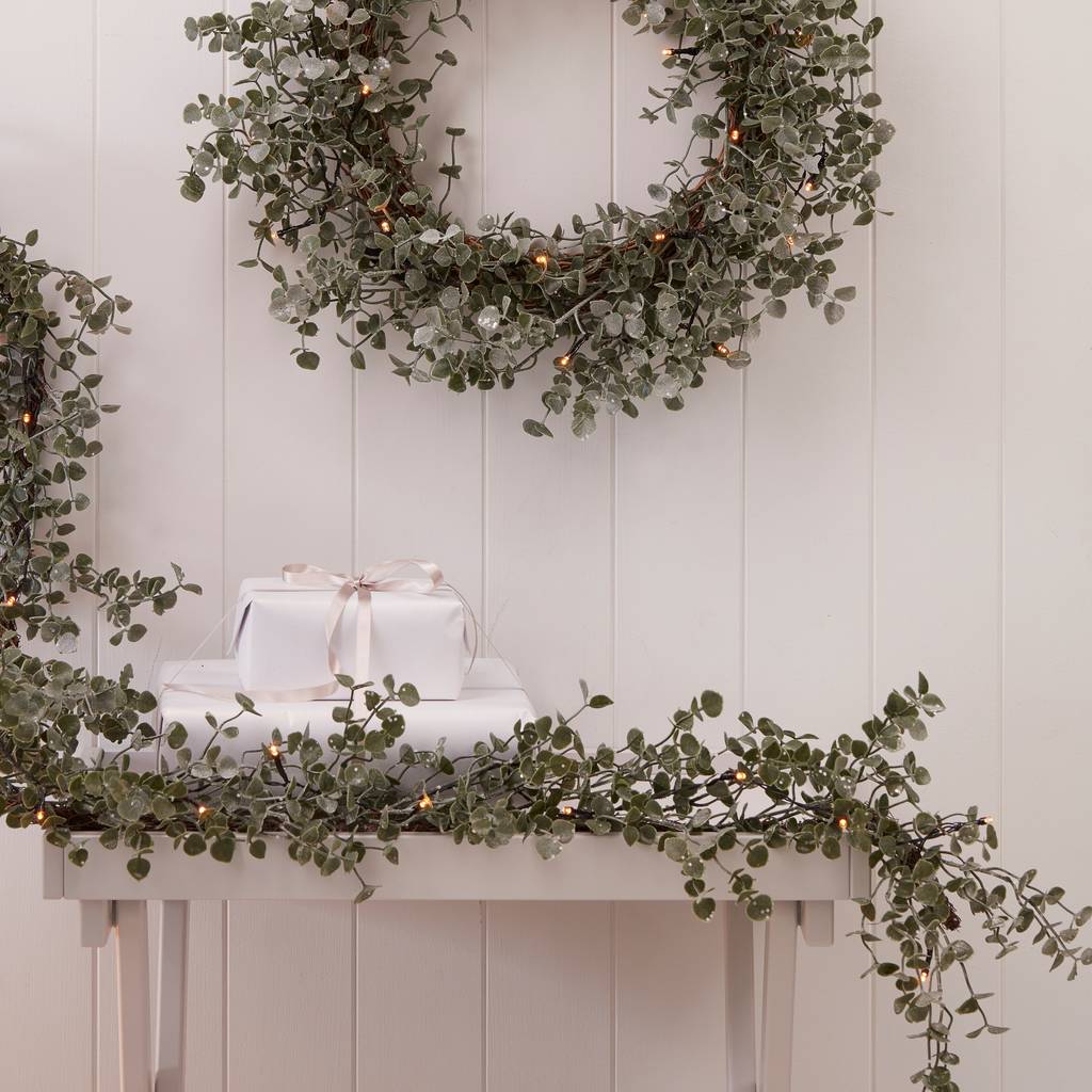 light up eucalyptus christmas garland by the christmas light up eucalyptus christmas garland by the christmas