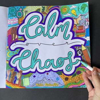 Calm Over Chaos Adult Colouring Book, 3 of 12