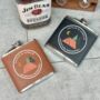 Personalised Adventure Responsibly Hip Flask, thumbnail 2 of 3