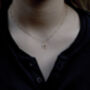 Silver Or Gold Plated Vermeil Letter Necklace, thumbnail 5 of 5
