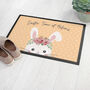 Personalised Easter Bunny Indoor Doormat, thumbnail 3 of 5