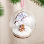 Hot Air Balloon First Christmas Baby Details Bauble, thumbnail 2 of 10