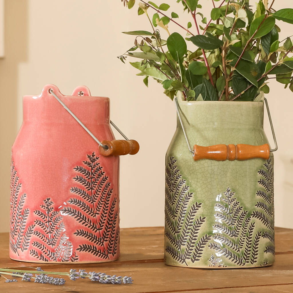 Bradfield Fern Ceramic Home Accessories Collection By Dibor