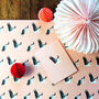 Pink Storks New Baby Wrapping Paper Two Sheets, thumbnail 5 of 5