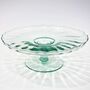 Recycled Glass Cake Stand | Two Styles | Optional Dome, thumbnail 4 of 7