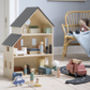 Scandi Wooden Dolls House And Furniture, thumbnail 3 of 8