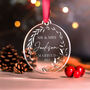 Personalised First Christmas Married Christmas Bauble, thumbnail 10 of 11