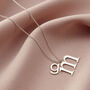 Mummy And Baby Letter Initial Necklace, thumbnail 4 of 7