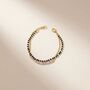 Two Layer Black Beaded Plain Unisex Mangalsutra Bracelet, thumbnail 1 of 8