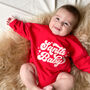 Red Santa Baby Romper, thumbnail 1 of 4