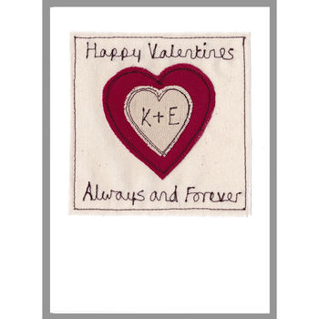 Personalised Heart Anniversary Or Valentines Day Card, 3 of 12