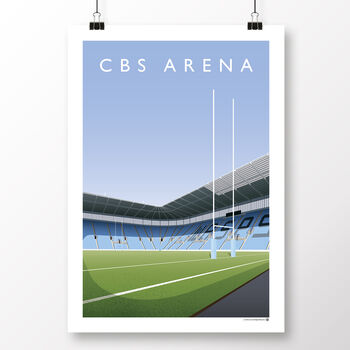 Cbs Arena Wasps Rugby Poster, 3 of 8