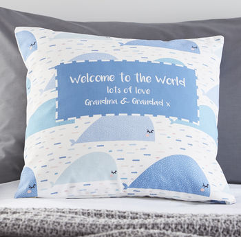 Whales Personalised Cushion, 2 of 4
