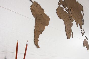 Creative Wooden World Map, 7 of 10
