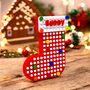 Personalised Lego Compatiblle Christmas Stocking, thumbnail 1 of 5