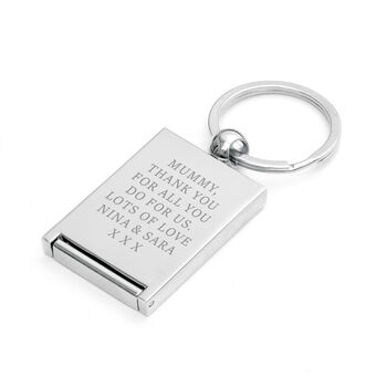 Personalise Home Is Wherever You Are Keyring, 6 of 10