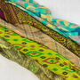 Fair Trade Recycled Sari Hair Neck Scarf Square 55cm, thumbnail 7 of 12