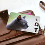 Personalised Photo With Cat Cut Out Metal Wallet Card, thumbnail 3 of 3
