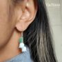 Sterling Silver 925 White Lilly Of The Valley Dangle Earrings, thumbnail 3 of 4