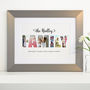 Personalised Photos Inside Family Word Art, thumbnail 10 of 11