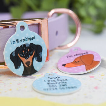 Dachshund Dog Name ID Tag Personalised, 2 of 12