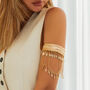 Bohemian Gold Plated Feather Upper Arm Cuff, thumbnail 1 of 6