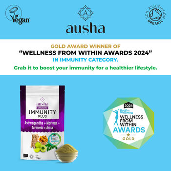 Organic Immunity Plus Superfood Powder 200g Moringa+Turmeric+Ashwagandha+Amla, 4 of 8