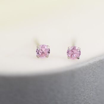 Sterling Silver October Birthstone Earrings, 4 of 12