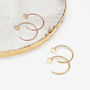 Sterling Silver Or 18ct Gold Plated Dot Earrings, thumbnail 2 of 7