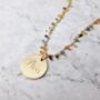 18ct Gold Vermeil Personalised Beaded Necklace, thumbnail 1 of 5
