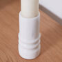 Elegant Carved Marble Candlestick, thumbnail 4 of 4