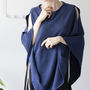 Personalised Open Shoulder Fine Knit Poncho, thumbnail 7 of 9