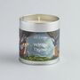 Winter Thyme Christmas Scented Tin Candle, thumbnail 3 of 5