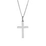 Classic Silver Cross Necklace, thumbnail 2 of 5