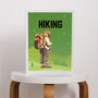 Hiking Art Print, thumbnail 1 of 4