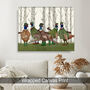 Pheasant Shooping Party Group No3 Art Print, thumbnail 7 of 7