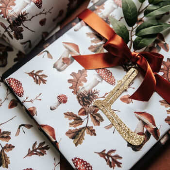 Woodland Mushroom Wrapping Paper Set – For Christmas, Birthdays And Weddings, 3 of 6