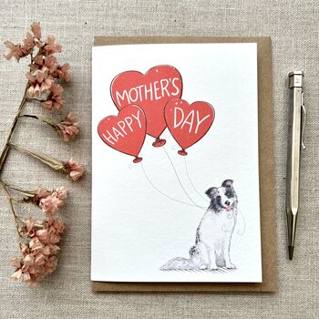 Personalised Border Collie Mother's Day Card, 3 of 4