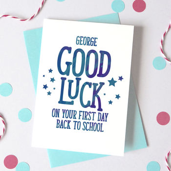 Personalised First Day At School/Back To School Card, 2 of 4