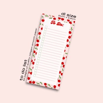 Cherry Print A4 Weekly Planner, 5 of 6