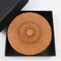 Wooden Coasters With Spirograph Design, Set Of Four, thumbnail 2 of 2