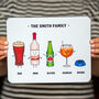 Personalised Family Drinks Mouse Mat, thumbnail 2 of 12