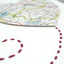 Personalised Wedding Map Heart Artwork, thumbnail 5 of 9