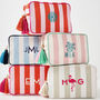 Personalised Candy Stripe Wash Bag, thumbnail 1 of 6