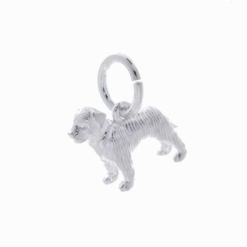 Border Terrier Silver Charm, 6 of 8