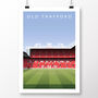 Manchester United Old Trafford From Centre Circle Print, thumbnail 2 of 6