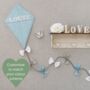 Blue Grey White, Personalised Kite Gift New Baby Room, thumbnail 1 of 9