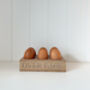 Personalised Six Egg Oak Holder White Wash Stain Finish, thumbnail 2 of 3