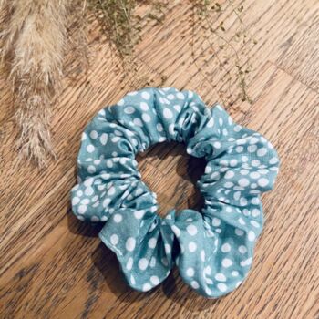 Wire Twist Bandeau Headband And Scrunchie In Sage Green, 2 of 2
