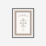 Children's Libra Zodiac Print, thumbnail 5 of 8